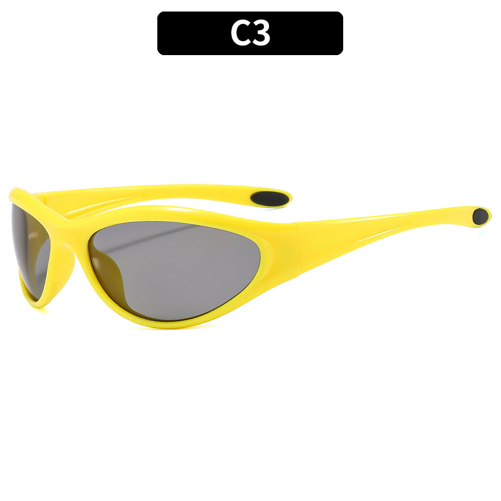 Wholesale Y2K Futuristic Cycling Sports PC Sunglasses